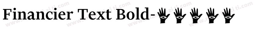 Financier Text Bold字体转换